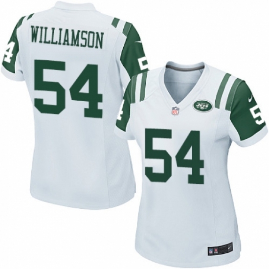Women's Nike New York Jets #54 Avery Williamson Game White NFL Jersey - Ujersey