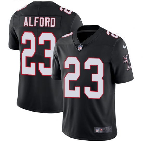 Youth Nike Atlanta Falcons #23 Robert Alford Black Alternate Vapor Untouchable Limited Player NFL Jersey - Ujersey