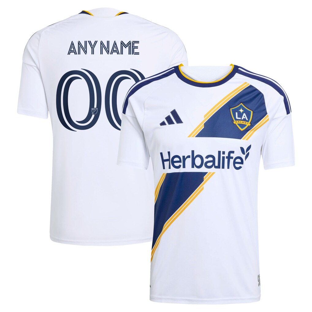 Men's LA Galaxy adidas White 2026 The VeloCITY Kit Replica Custom Jersey - Ujersey