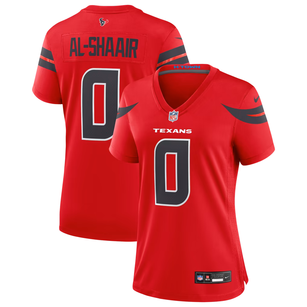 Women's Houston Texans Azeez Al-Shaair Nike Red Alternate Game Jersey - Ujersey