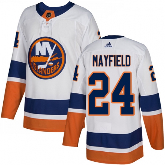 Men's Adidas New York Islanders #24 Scott Mayfield Authentic White Away NHL Jersey - Ujersey