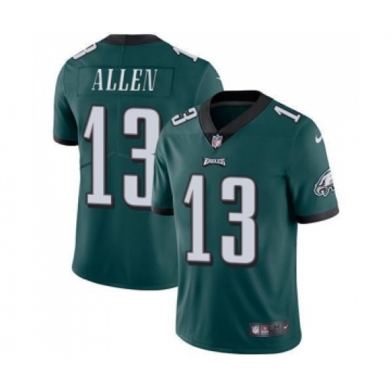 Men's Philadelphia Eagles #13 Devon Allen Green Vapor Untouchable Limited Stitched Jersey - Ujersey