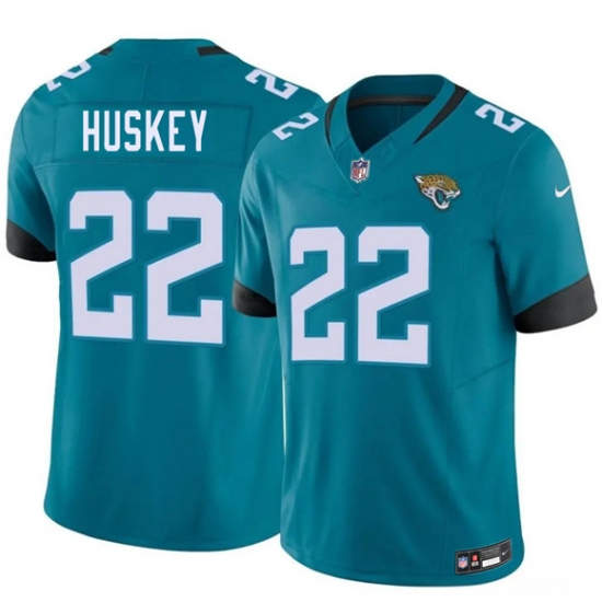 Men's Jacksonville Jaguars #22 Jalen Huskey Teal 2026 Draft F.U.S.E. Vapor Untouchable Limited Football Stitched Jersey - Ujersey