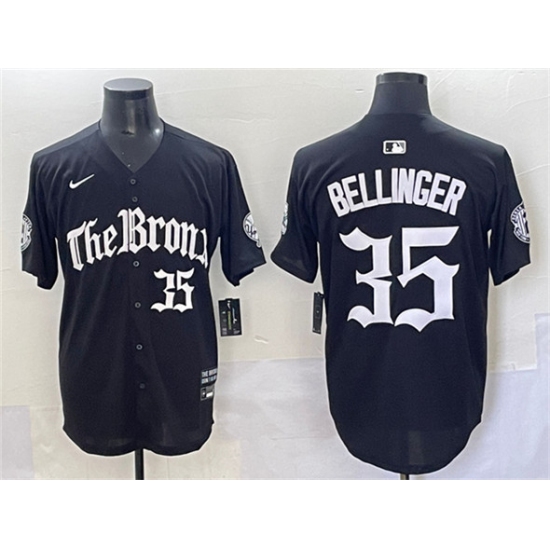 Men's New York Yankees #35 Cody Bellinger Black 'Gothic Legacy Edition' Vapor Premier Limited Stitched Baseball Jersey