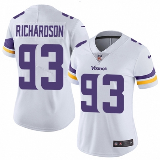 Women's Nike Minnesota Vikings #93 Sheldon Richardson White Vapor Untouchable Limited Player NFL Jersey - Ujersey