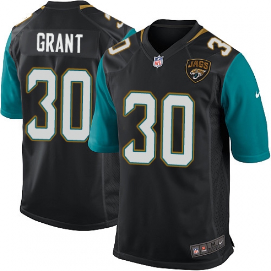 Men's Nike Jacksonville Jaguars #30 Corey Grant Game Black Alternate NFL Jersey - Ujersey