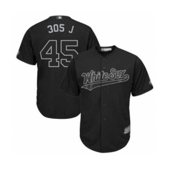 Men's Chicago White Sox #45 Michael Jordan  305 J  Authentic Black 2019 Players Weekend Baseball Jersey - Ujersey