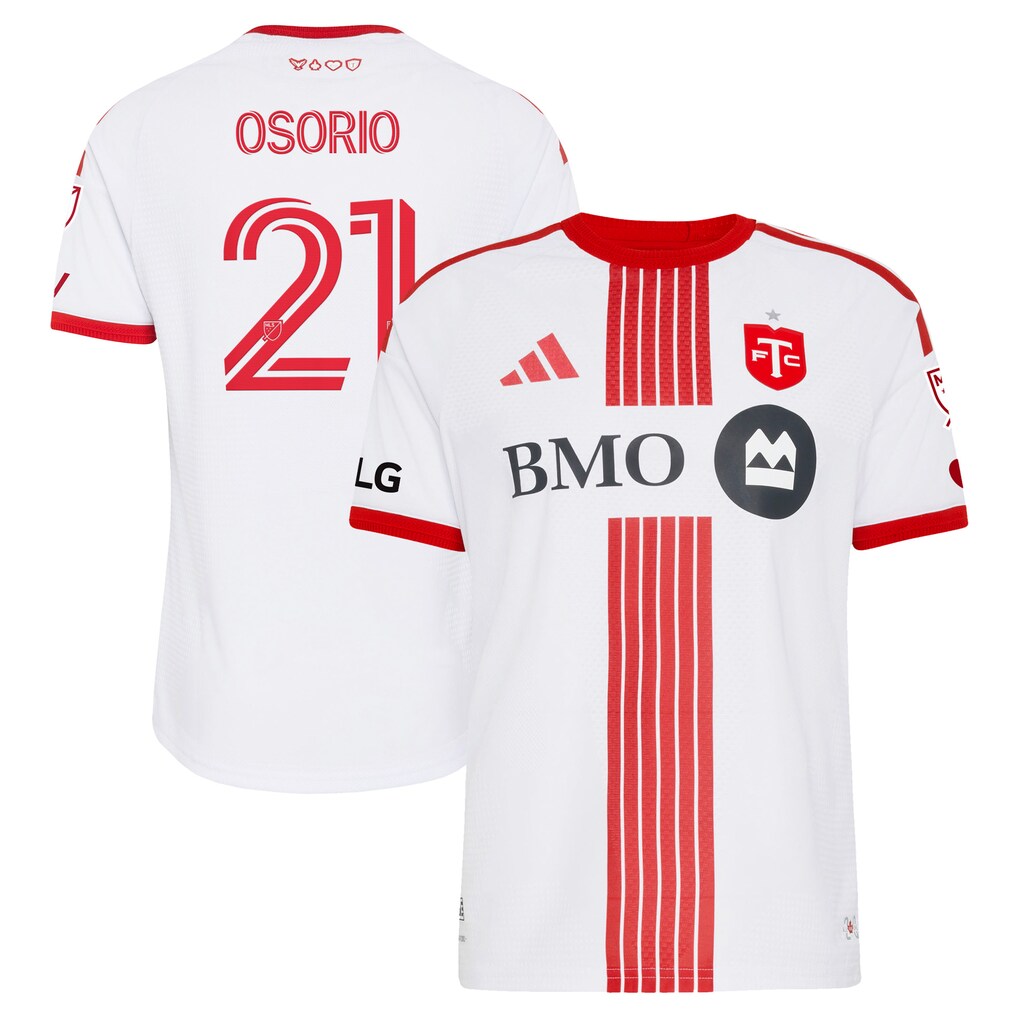 Men's Toronto FC Jonathan Osorio adidas White 2026 Winter Kit On-Field Authentic Patch Jersey - Ujersey