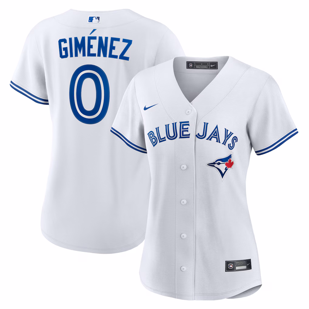 Women's  Toronto Blue Jays Andrés Giménez Nike White Home Replica Jersey - U-jersey