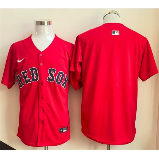 Men's Boston Red Sox Blank Red Limited Stitched Baseball Jersey - Ujersey