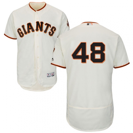 Men's Majestic San Francisco Giants #48 Pablo Sandoval Cream Flexbase Authentic Collection MLB Jersey - Ujersey
