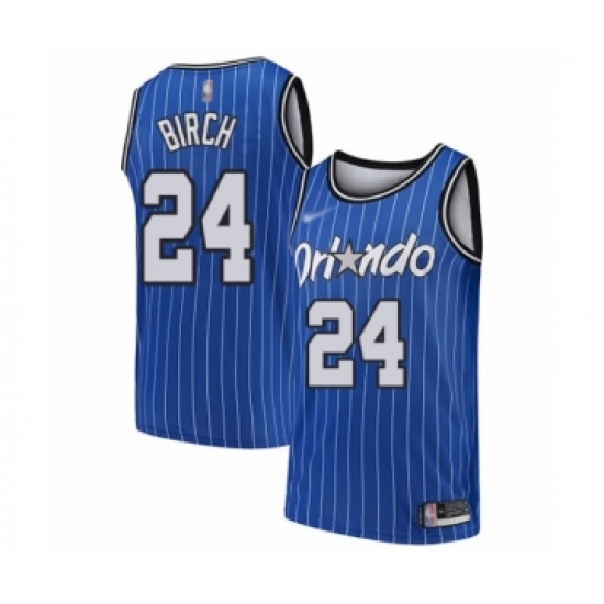 Women's Orlando Magic #24 Khem Birch Swingman Blue Hardwood Classics Basketball Jersey - Ujersey