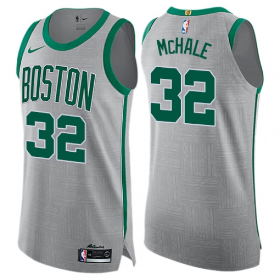 Men's Nike Boston Celtics #32 Kevin Mchale Authentic Gray NBA Jersey - City Edition