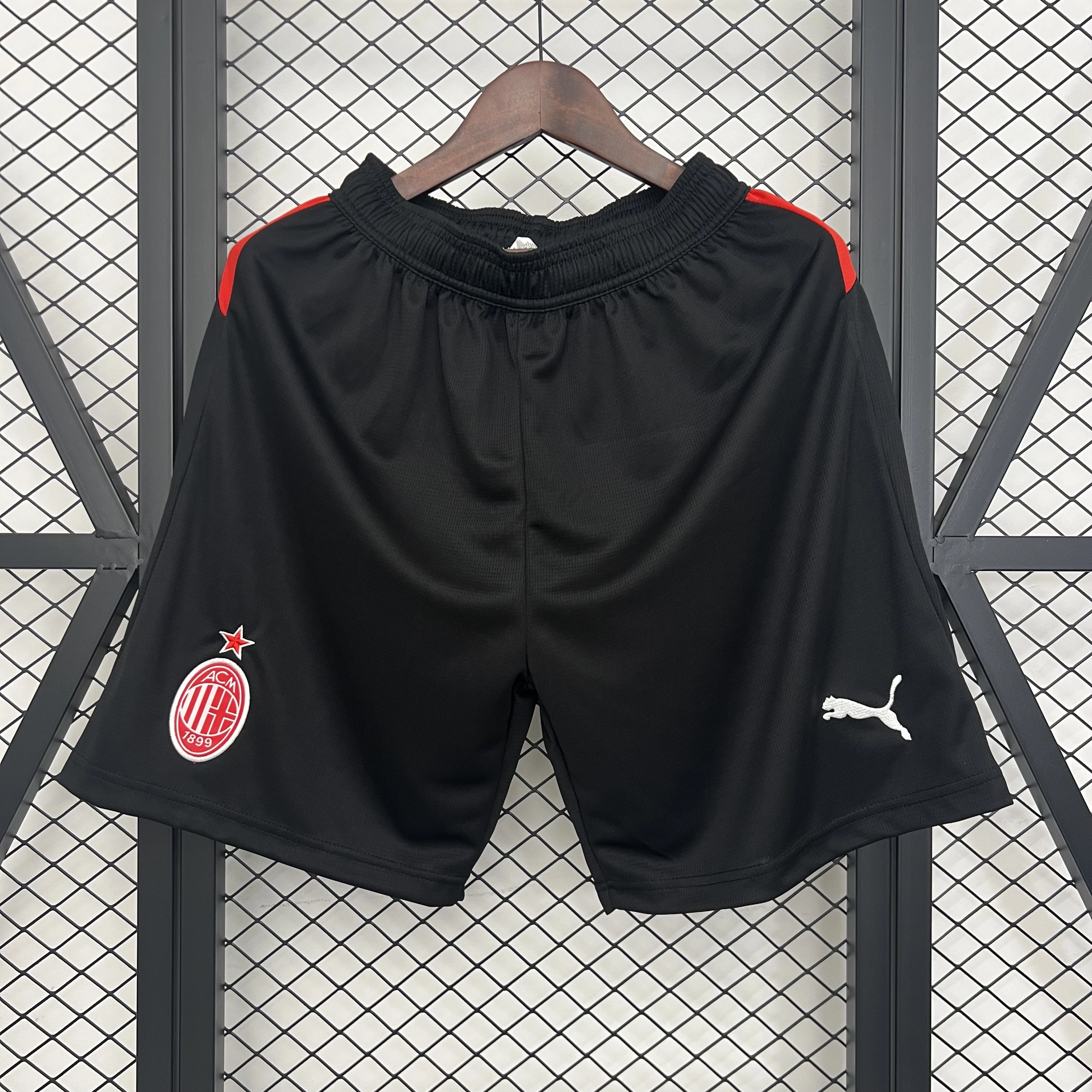 AC Milan Soccer Jersey Home Custom Shorts 2025/26 - ujerseystore