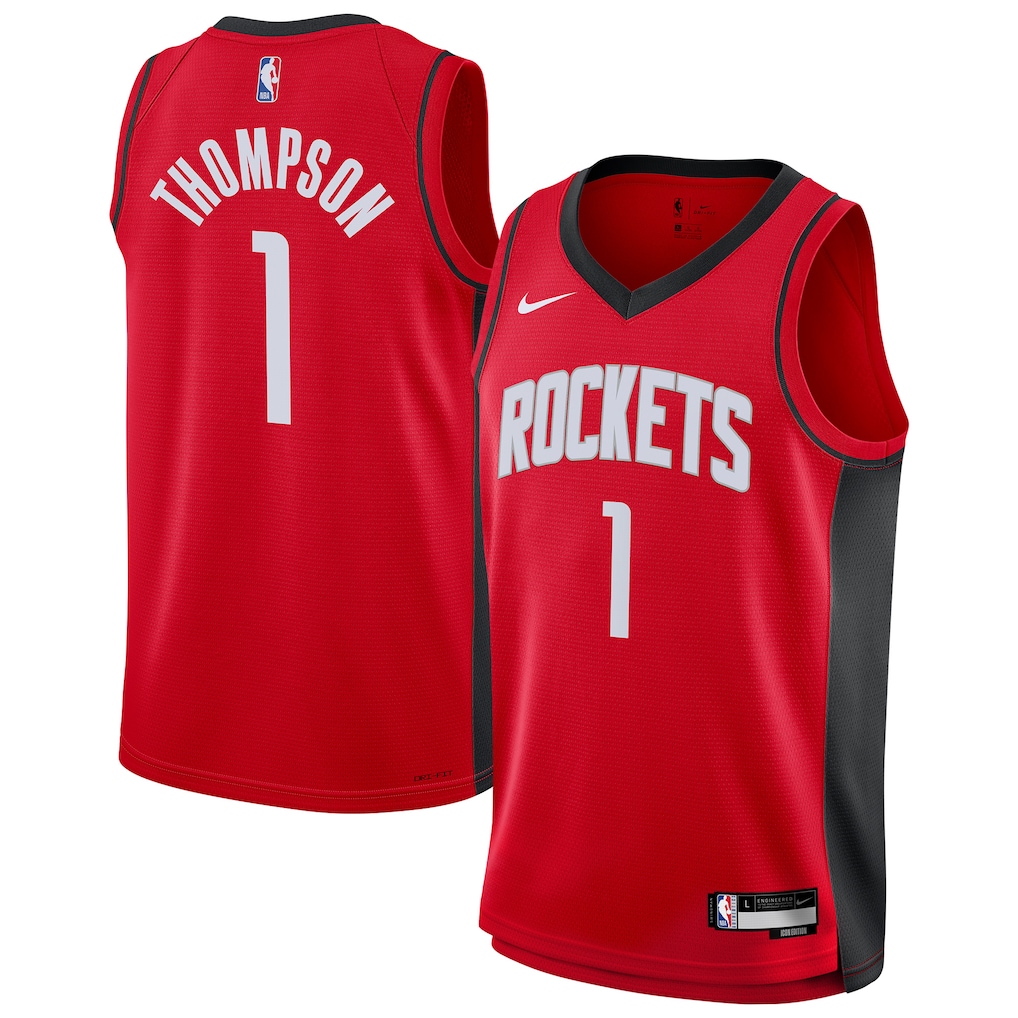 Youth Houston Rockets Amen Thompson Nike Red Swingman Jersey - Icon Edition - Ujersey Shop
