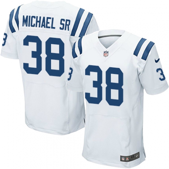 Men's Nike Indianapolis Colts #38 Christine Michael Sr Elite White NFL Jersey - Ujersey