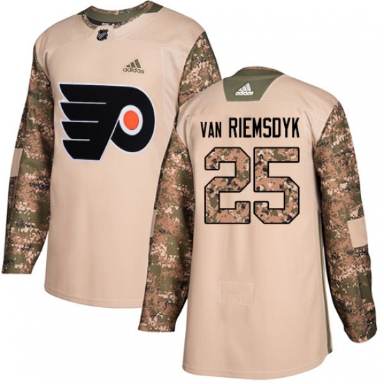 Youth Adidas Philadelphia Flyers #25 James Van Riemsdyk Authentic Camo Veterans Day Practice NHL Jersey - Ujersey
