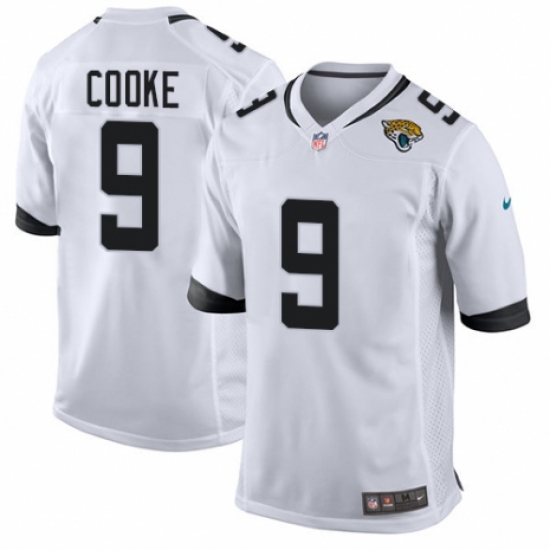 Men's Nike Jacksonville Jaguars #9 Logan Cooke Game White NFL Jersey - Ujersey