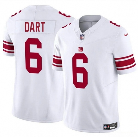 Youth New York Giants #6 Jaxson Dart White 2025 Draft F U S E Vapor Untouchable Limited Stitched Jersey - Ujersey