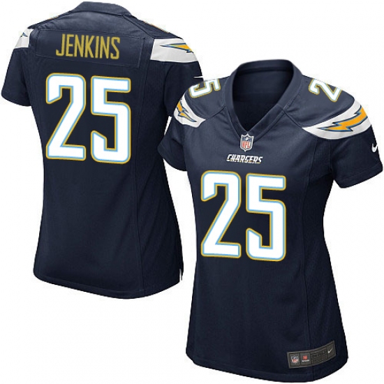 Women's Nike Los Angeles Chargers #25 Rayshawn Jenkins Game Navy Blue Team Color NFL Jersey - Ujersey