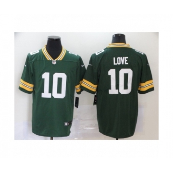 Green Bay Packers #10 jordan love Green Team Color Vapor Untouchable Limited Player Football Jersey - Ujersey