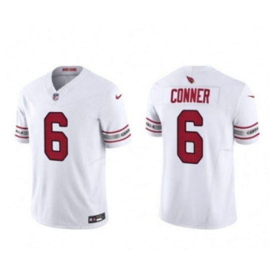 Men's Nike Arizona Cardinals #6 James Conner White 2023 F.U.S.E. Vapor Untouchable F.U.S.E. Limited Football Stitched Jersey - Ujersey