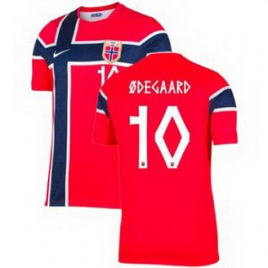 Youth 10 Norway Martin Odegaard 2026 Home Stadium Replica Jersey 1