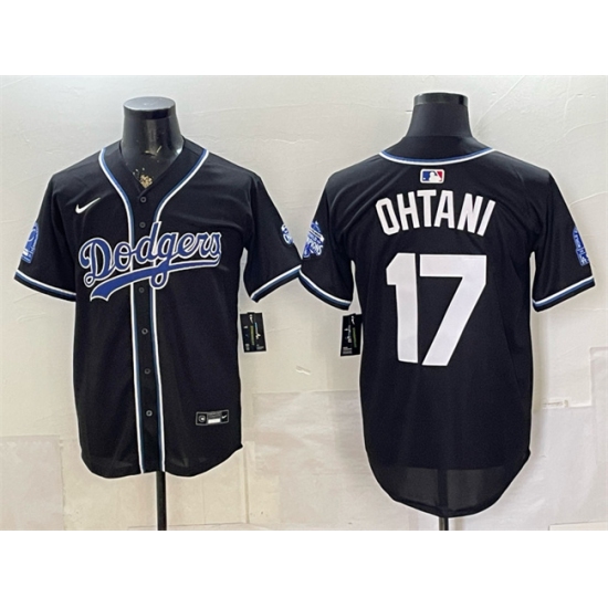 Men's Los Angeles Dodgers #17 Shohei Ohtani B2B Champs 2026 Black Out Style Vapor Limited Stitched Baseball Jersey - Ujersey