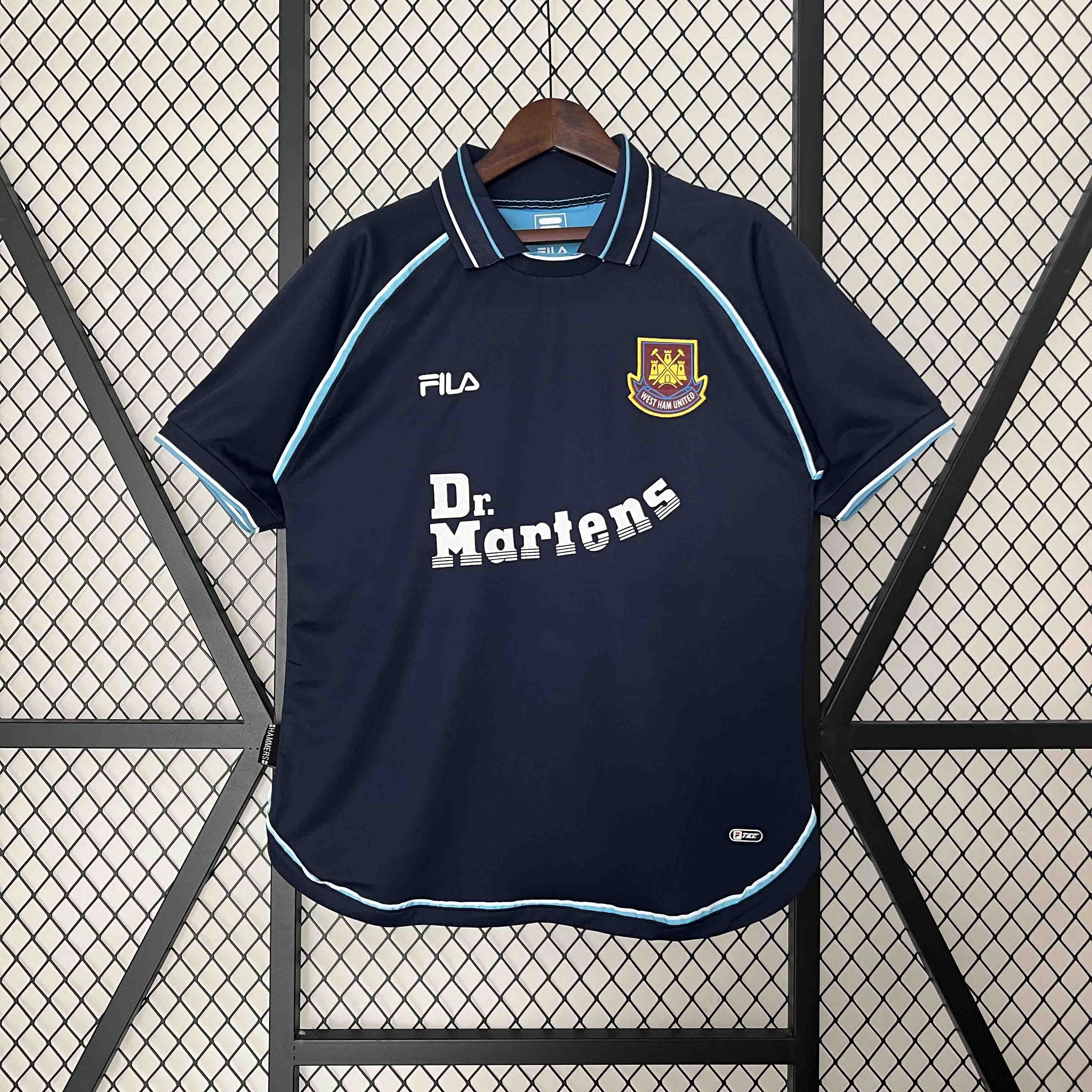 West Ham United Retro Football Jersey Third Away Custom Shirt 1999/01 - ujerseystore