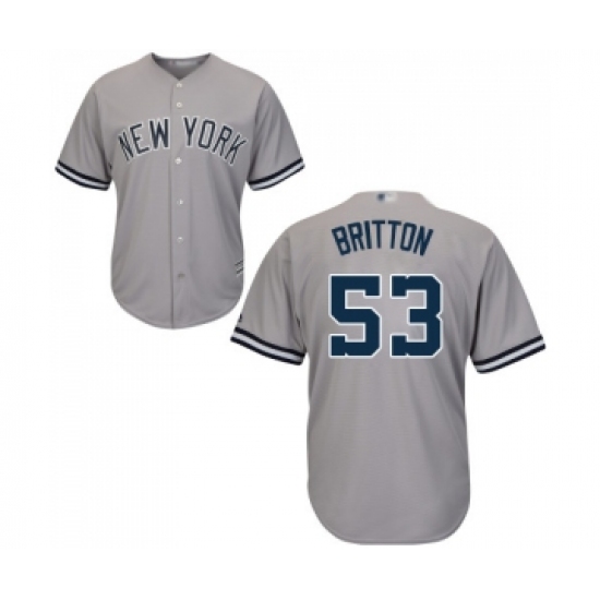 Youth New York Yankees #53 Zach Britton Authentic Grey Road Baseball Jersey - Ujersey