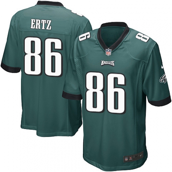 Men's Nike Philadelphia Eagles #86 Zach Ertz Game Midnight Green Team Color NFL Jersey - Ujersey