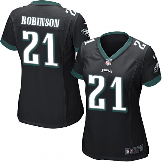 Women's Nike Philadelphia Eagles #21 Patrick Robinson Game Black Alternate NFL Jersey - Ujersey