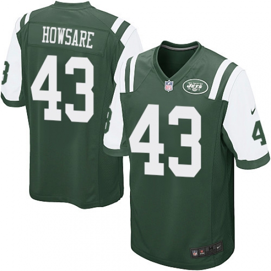 Men's Nike New York Jets #43 Julian Howsare Game Green Team Color NFL Jersey - Ujersey