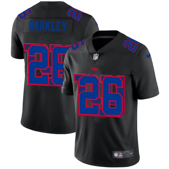 Men's New York Giants #26 Saquon Barkley Black Nike Black Shadow Edition Limited Jersey - Ujersey