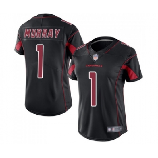 Women's Arizona Cardinals #1 Kyler Murray Limited Black Rush Vapor Untouchable Football Jersey - Ujersey
