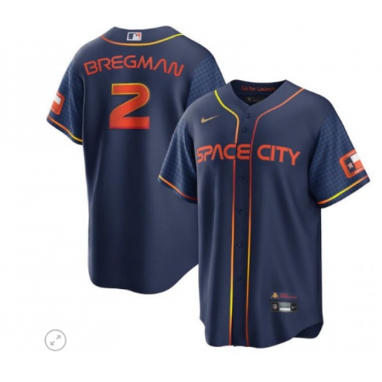 Men's Toddler Houston Astros #2 Alex Bregman Nike Navy 2022 City Connect Player Jersey - Ujersey