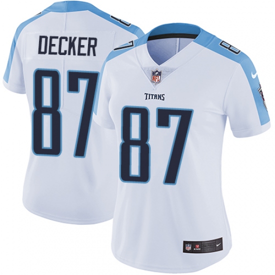 Women's Nike Tennessee Titans #87 Eric Decker Elite White NFL Jersey - Ujersey