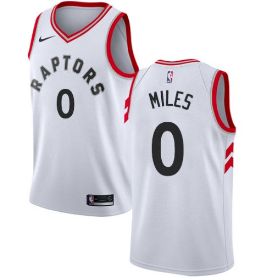 Youth Nike Toronto Raptors #0 C.J. Miles Swingman White NBA Jersey - Association Edition - Ujersey