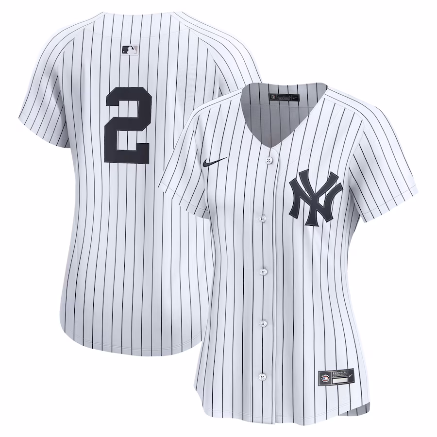 Women's New York Yankees Derek Jeter Nike White Home Limited Jersey - Ujersey