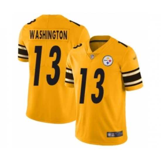 Men's Pittsburgh Steelers #13 James Washington Limited Gold Inverted Legend Football Jersey - Ujersey