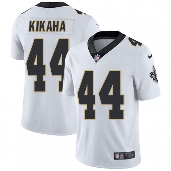 Men's Nike New Orleans Saints #44 Hau'oli Kikaha White Vapor Untouchable Limited Player NFL Jersey - Ujersey
