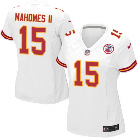 Women's Nike Kansas City Chiefs #15 Patrick Mahomes II Game White NFL Jersey - Ujersey