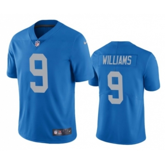 Men's Detroit Lions #9 Jameson Williams Blue Vapor Untouchable Limited Stitched Jerseys - Ujersey
