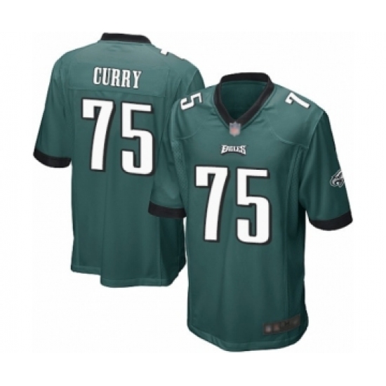 Men's Philadelphia Eagles #75 Vinny Curry Game Midnight Green Team Color Football Jersey - Ujersey