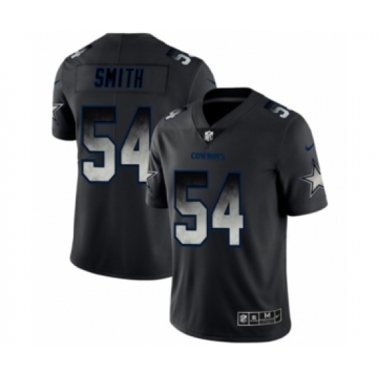 Men's Dallas Cowboys #54 Jaylon Smith Black Smoke Fashion Limited Jersey - Ujersey