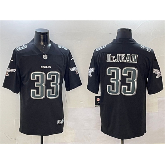 Men's Philadelphia Eagles #33 Cooper DeJean Black Fashion New Vapor Untouchable Limited Stitched Football Jersey - Ujersey