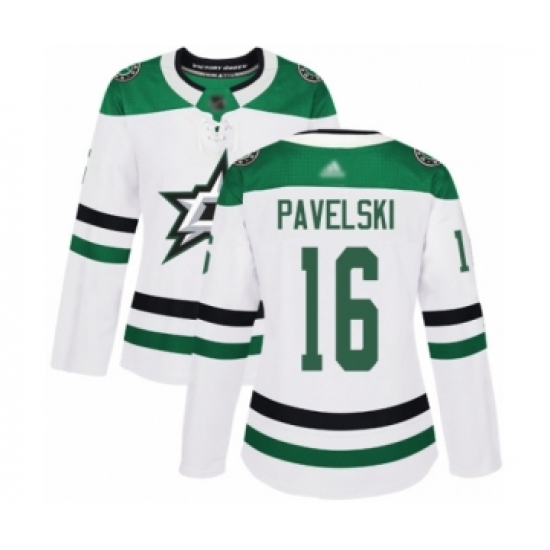 Women's Dallas Stars #16 Joe Pavelski Authentic White Away Hockey Jersey - Ujersey