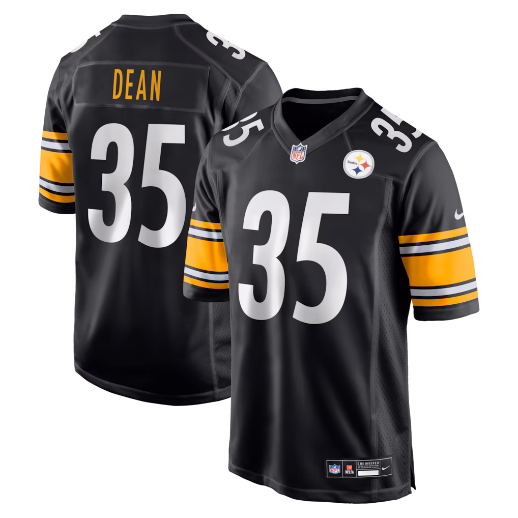 Men's Pittsburgh Steelers Jamel Dean Nike Black Team Game Jersey - U-jersey