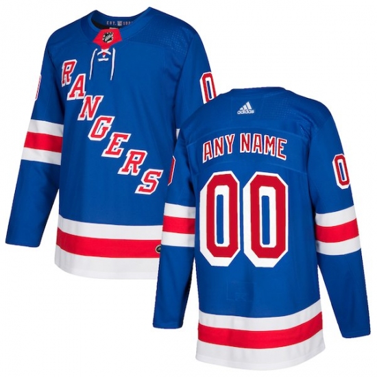 Men's New York Rangers adidas Royal Authentic Custom Jersey - Ujersey