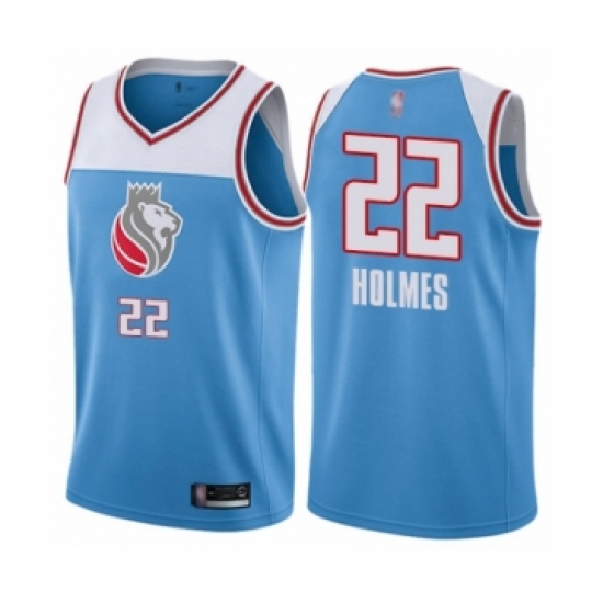 Women's Sacramento Kings #22 Richaun Holmes Swingman Blue Basketball Jersey - City Edition - Ujersey